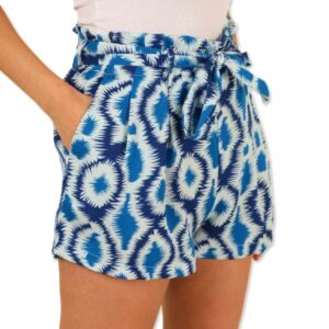 SVEA short Blue Ikat
