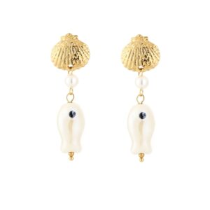 VAILLY earrings Fish Beige
