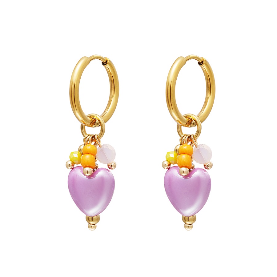 VALLIE earrings Lila Heart