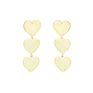 VELIA earrings Gold Hearts