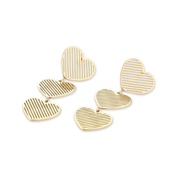 VELIA earrings Gold Hearts - Afbeelding 2