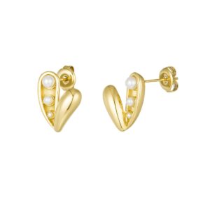 VELIA earrings Heart Gold