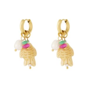 VENNY earrings Fish Beige
