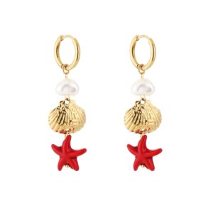 VEYRE earrings Red