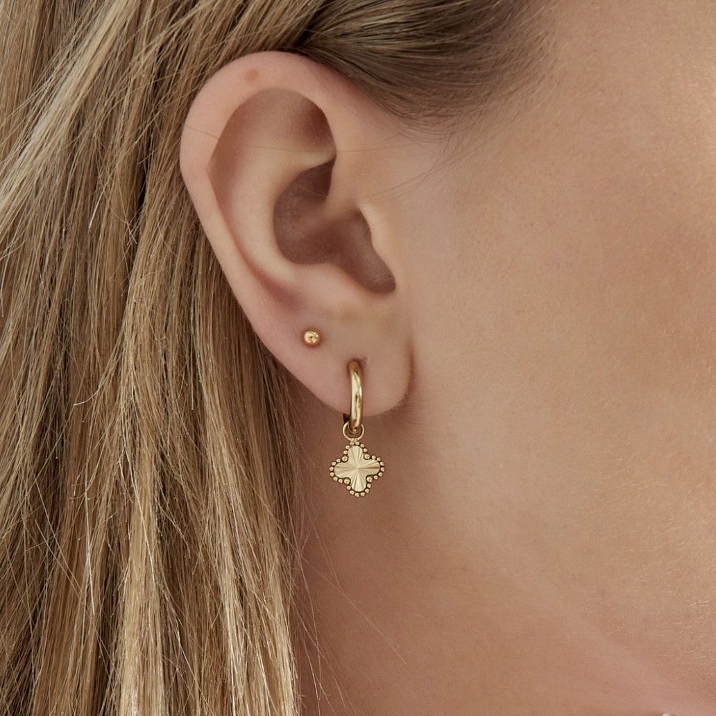 VEYZOUL earrings Gold Clover