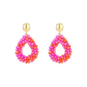 VIK earings Pink Orange