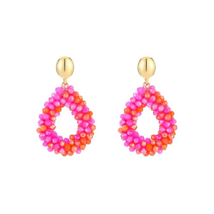 VIK earings Pink Orange