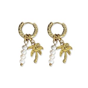 VIK earrings Palm Pearl
