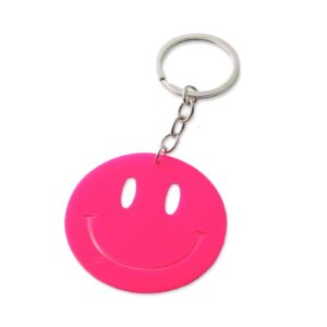 ZAINA keychain Pink Smiley