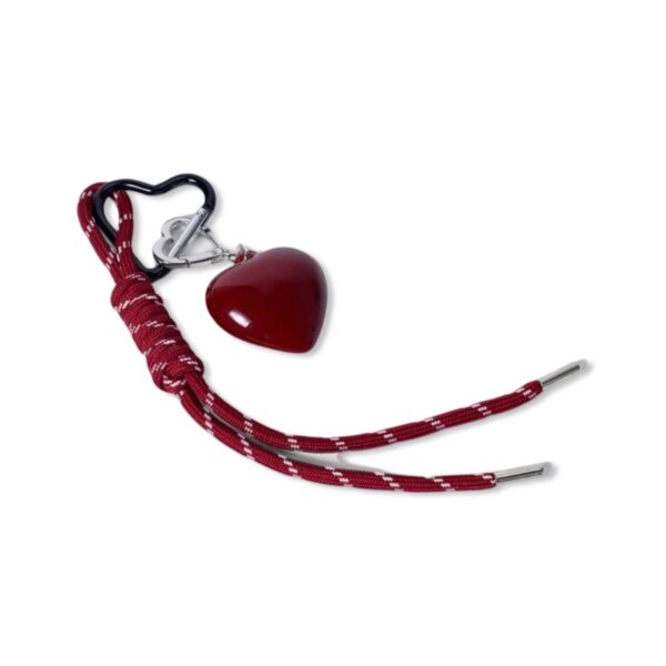 ZARI sleutelhanger Burgundy Heart 2