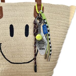 ZORA keychain Brown Yellow Tennis