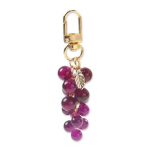 ZU keychain grapes Burgundy
